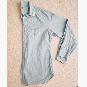 Mens J. Crew Blue Checkered Button Down